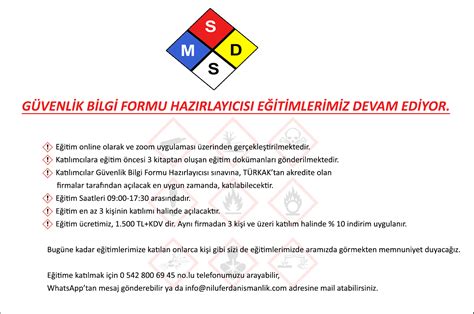 MSDS-HAZIRLAMA. 