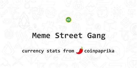 MSG から USD: Meme Street Gang の US Dollar建て価格