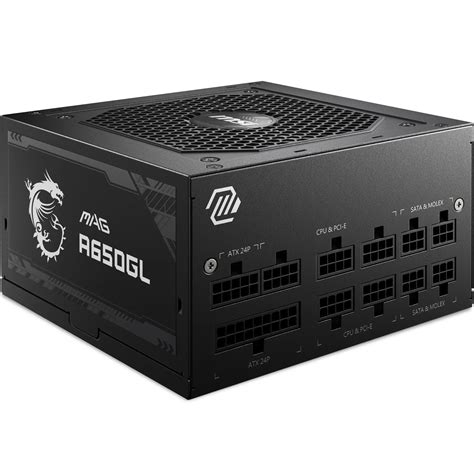 MSI MAG A650GL 650W PSU - Power Supply 650 … - raincitystudios.com