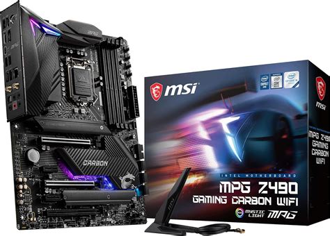 MSI MPG Z490 CARBON EK X LGA 1200 Intel Z490 SATA 6Gb/s ATX Intel …