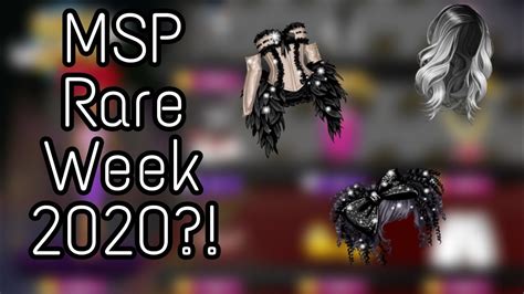 MSP RARE WEEK 2024 Icy Waves, Cupid Dress?! - YouTube