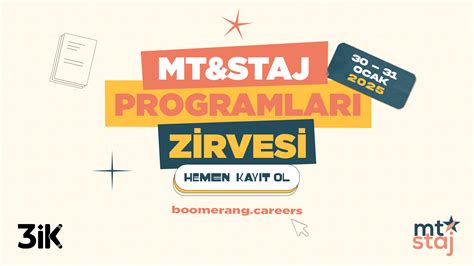MT-Staj Programları. 