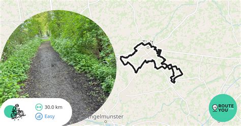 MTB Tielt • blauwe-rode lus Tielt - Mountainbikeroute RouteYou