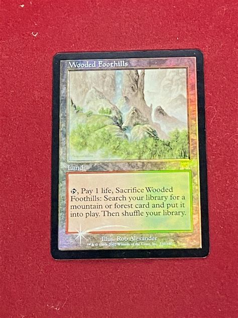 MTG FOIL Wooded Foothills Onslaught Magic the …