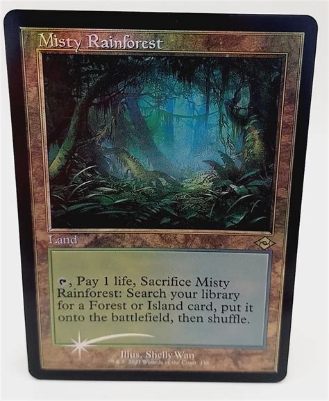 MTG Misty Rainforest (Retro-Rahmen) (Folie geätzt) - eBay