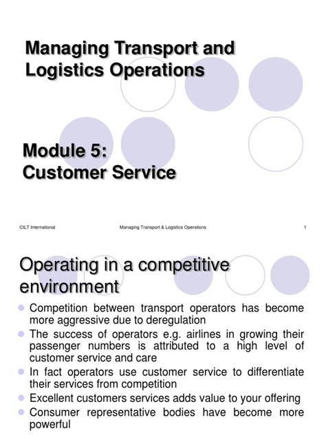MTLO Module 5 Customer Service