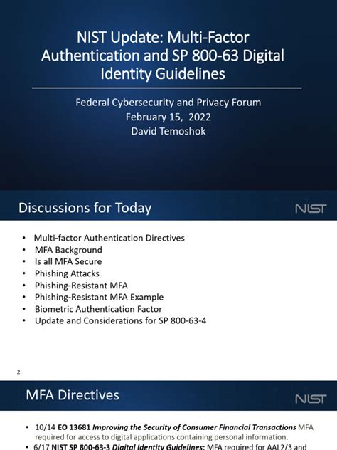 Multi Factor Authentication and SP 800-63 Digital Identity Guidelines ... - coolestguyplanet.net
