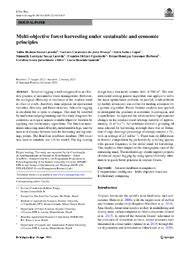 Multi-objective forest harvesting under sustainable and economic ... - raincitystudios.com