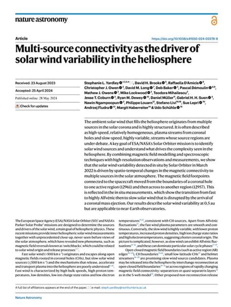 Multi-source connectivity as the driver of solar wind ... - Nature - wintechmobiles.com