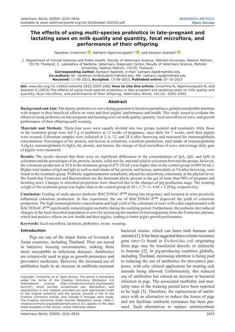 Multi-Species Probiotics Ameliorate Salinity-Induced Growth - raincitystudios.com