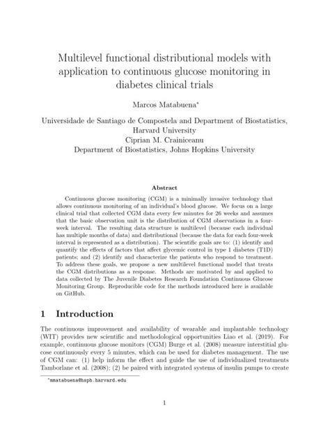 Multilevel functional distributional models with applications to ... - coolestguyplanet.net