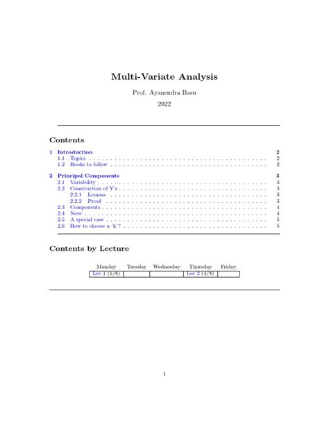 Multivariate Analysis Notes - wintechmobiles.com