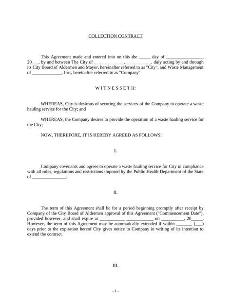 Municipal Solid Waste Hauling Services Agreement Sample Contracts - raincitystudios.com