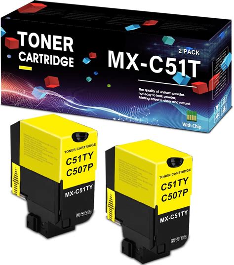 MXC51TY Sharp MX-C507P Toner Cartridge Yellow eBay