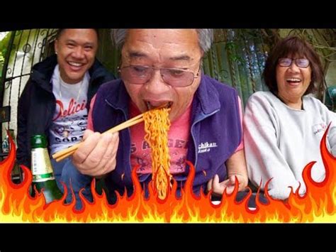 MY ASIAN DAD KILLS SPICY RAMEN CHALLENGE