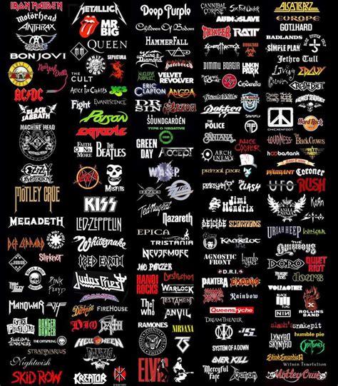 My Top 5 Rock and Heavy Metal Band Logos - muktibox.com