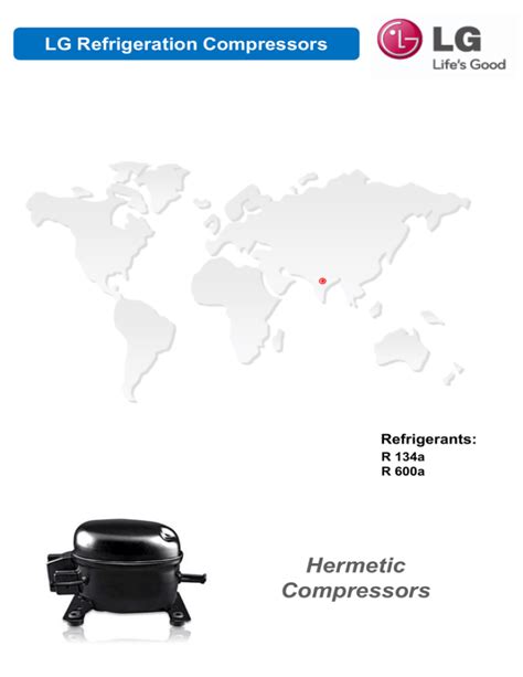 Ma62 lg compressor.  This document provides information on LG refrigeration compressors, ...