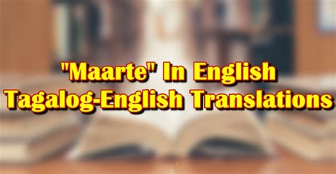 Maarte in english. .  ...