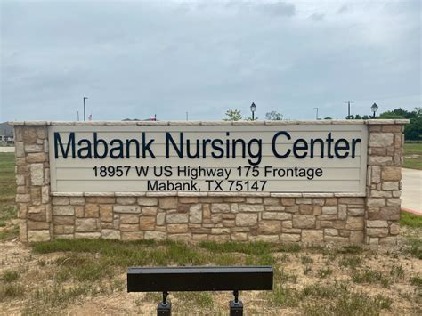 Mabank nursing home photos. Mabank Nursing Center. 18957 US-175 Mabank, TX 75147. Phone: (903) 887-2436. Name * First Last. Email * Phone * ... Home; Information for Families; News; Request A ... 