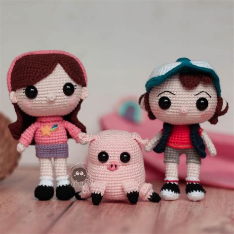 Mabel, Dipper y Pato Patrones de Crochet – Laraña