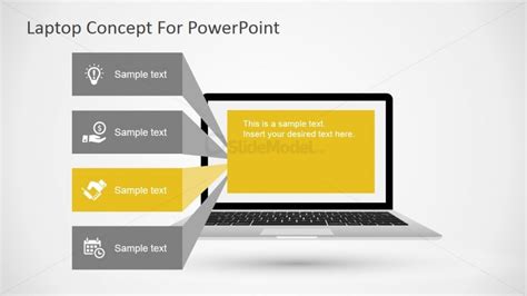 Mac Notebook Powerpoint Diagram Slidemodel