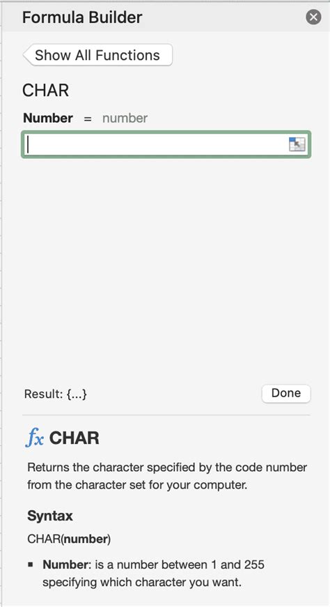 Mac Os Character Set Char Function