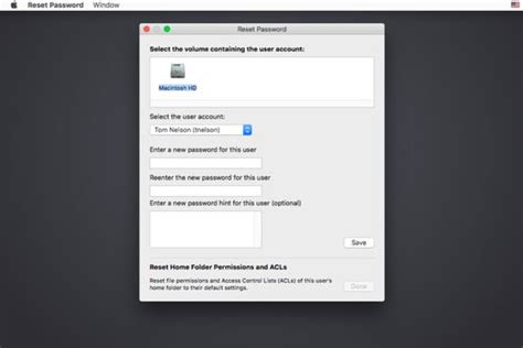 Mac Troubleshooting Reset User Account Permissions