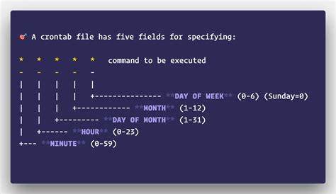 Mac crontab format.  How to edit a crontab file with the `crontab -e` command I...