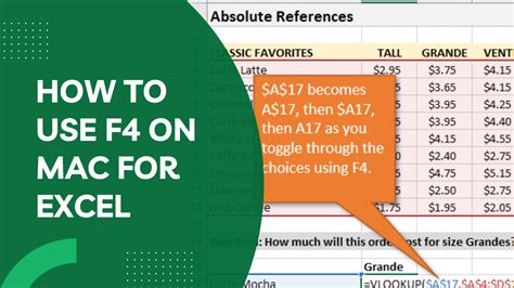 Mac excel shortcut f4.  If you are used to using Microsoft Excel on a Windows device a...
