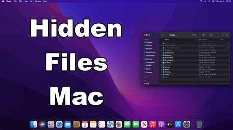 Mac how to show hidden folders