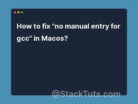 Mac no manual entry for gcc. - La vida y la obra de pedro de mena y medrano.
