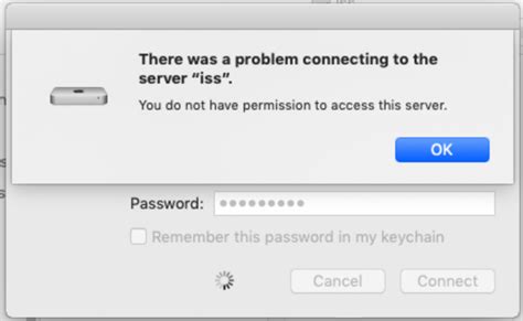 Mac there was a problem connecting to the server smb mojave.  If a shared computer or server doe...
