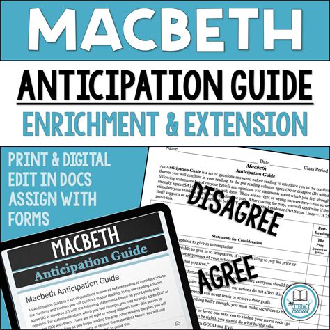 MacBeth Anticipation Guide