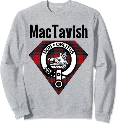 MacTavish Clan Scottish Name Coat Of Arms Tartan T-Shirt