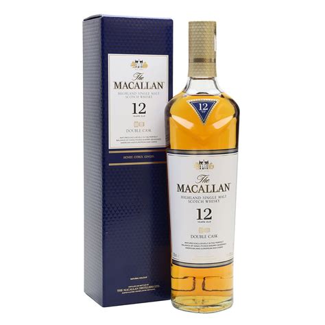 Macallan 12 double cask. The Macallan Double Cask 12 Years Old forms part of our Double Cask range which marries the classic Macallan style and the unmistakable sweetness of American oak. This is a fully rounded single malt in perfect balance, with flavors of honey, citrus and ginger. The Macallan Double Cask 12 Years Old Tasting Notes 