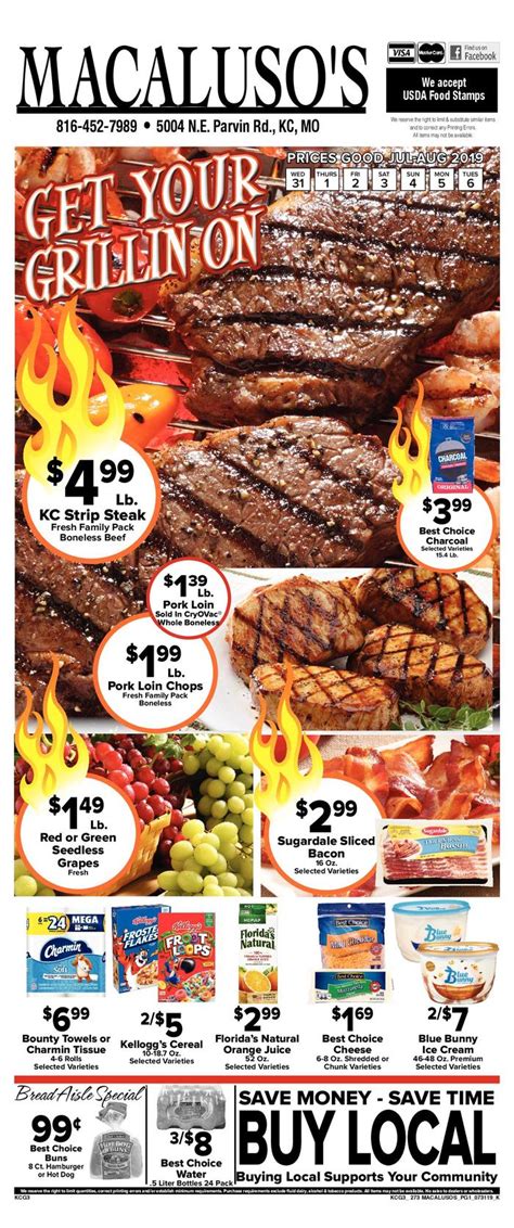 Check out our weekly print advertisement for deals on your favorite grocery items.. 
