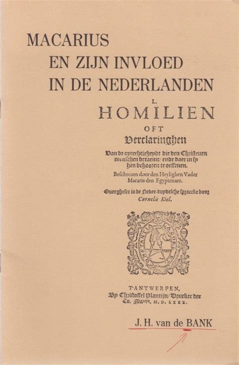 Macarius en zijn invloed in de nederlanden. - 164 and more big book and 12 12 reference guide.