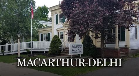 Macarthur funeral home delhi. Things To Know About Macarthur funeral home delhi. 