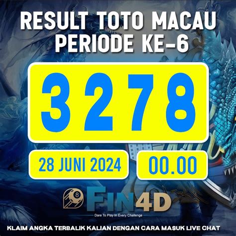Macau jumat 28 juni 2019. Link situs togel rhode.