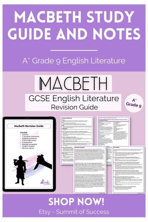 Macbeth study guide and class notes answer. - Art religieux du xiiie siècle en france.