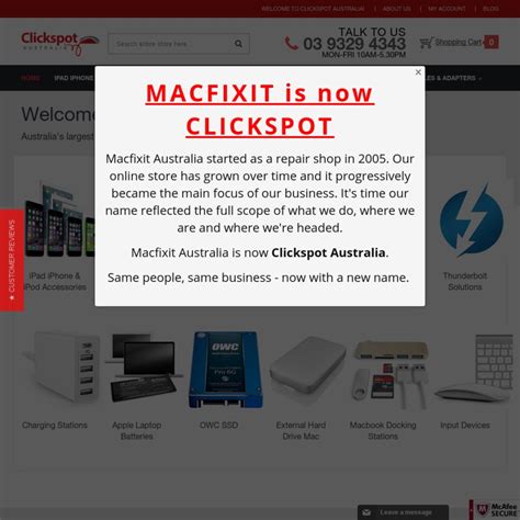 Macfixit Australia Is Now Clickspot Australia, 15% off …