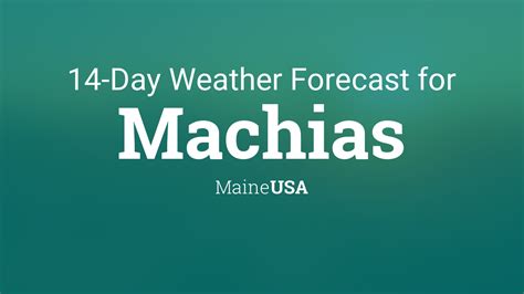 Machias, ME Weather - Forecast & Monthly Averages - AreaVibes