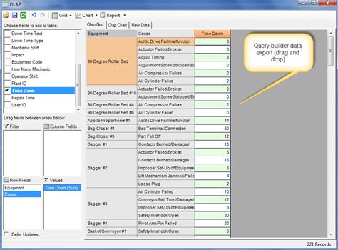 Machine Maintenance Software Reporting Excel CMMS
