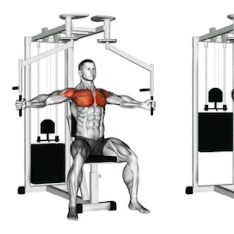 Machine Pec Flys Exercise Howto Workout Trainer by Skimble
