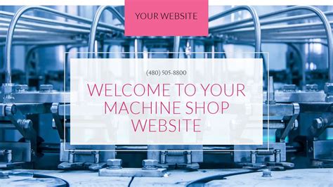 Machine Shop Website Template