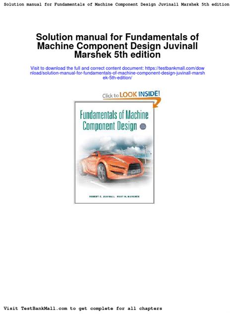 Machine component design juvinall solution manual 5th. - Manuale di istruzioni per mercedes slk350.
