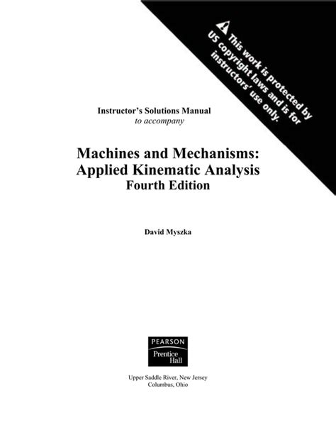 Machines and mechanisms fourth edition solution manual. - Daz in swindelt in den sinnen.