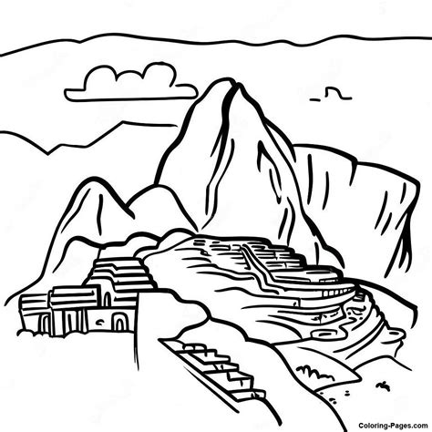 Machu Picchu Coloring Coloring Pages