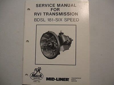 Mack truck service manual for rvi transmission. - Handbook of environmental engineering applied ecology and environmental management.