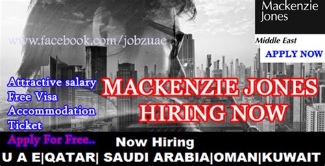 Mackenzie Jones Middle East hiring Logistics Department …